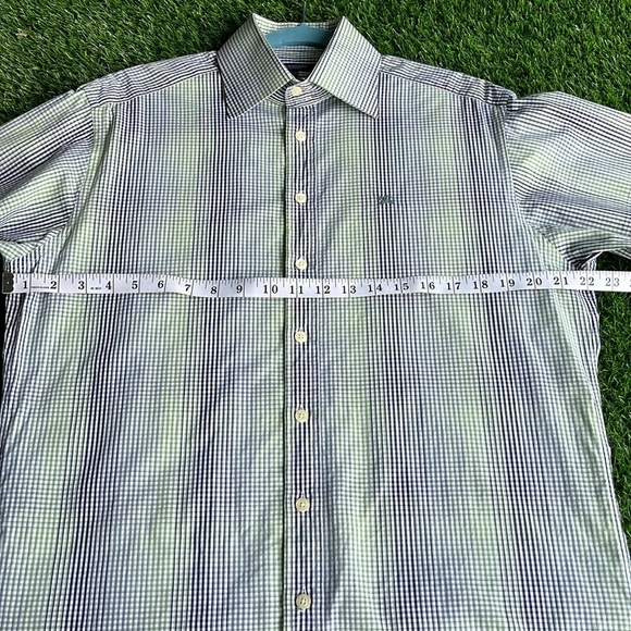 BURBERRY LONDON Men’s plaid Button Up Dress Shirt size 15.5/39 - Picture 3 of 8